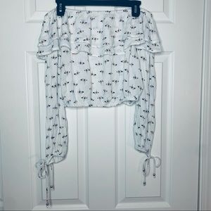 Abercrombie & Fitch Off the Shoulder Crop Top S